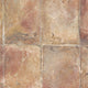Faux Tuscan Tile Wallpaper, Red and Ochre, Sample