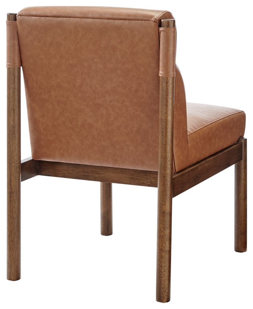 Micah Dining Side Chair, Vintage Cider, Faux Leather