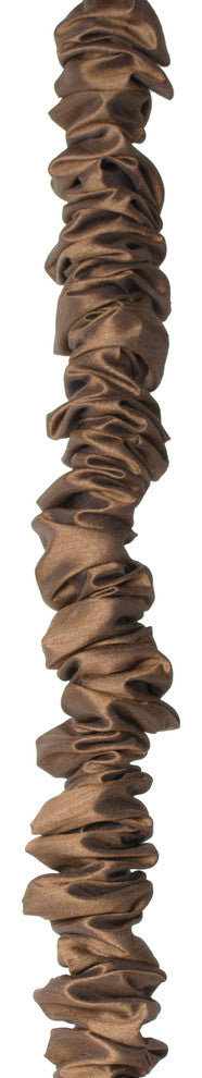 9-foot Chandelier Chain Cord Cover, Espresso Faux Silk