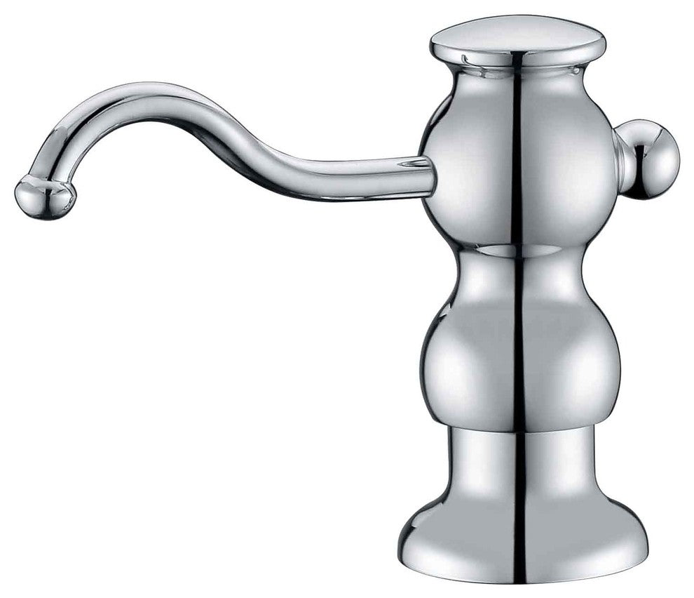 Soap,  Lotion Dispenser , Polished Chrome, 4"X2.75"