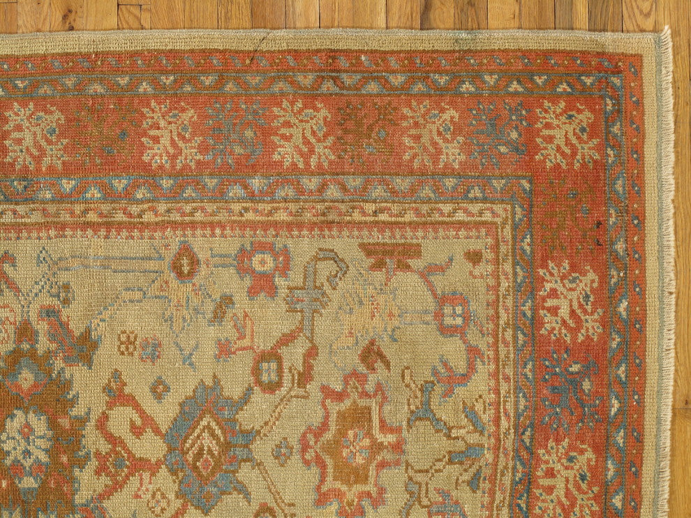 Consigned Oushak Rug, 6'7"x4'6"