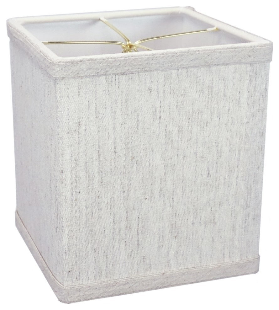 Rectangular Drum Lampshade 6"x7", Textured Oatmeal