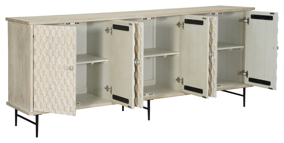 Ethan 6-door Solid Wood Sideboard