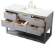 Louie 54" SIngle Bathroom Vanity, Grey