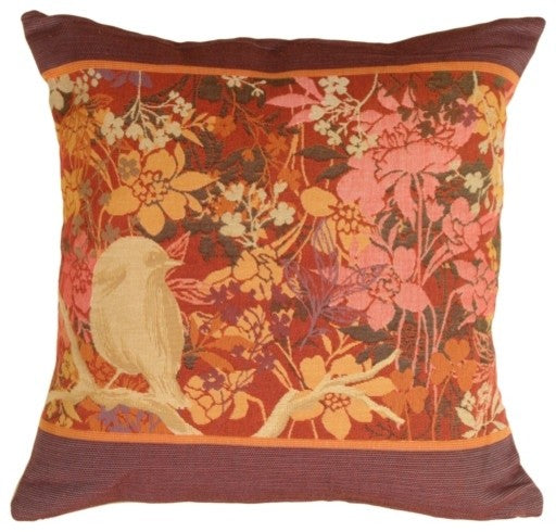 Pillow Decor - Chickadee Garden Bird Pillow