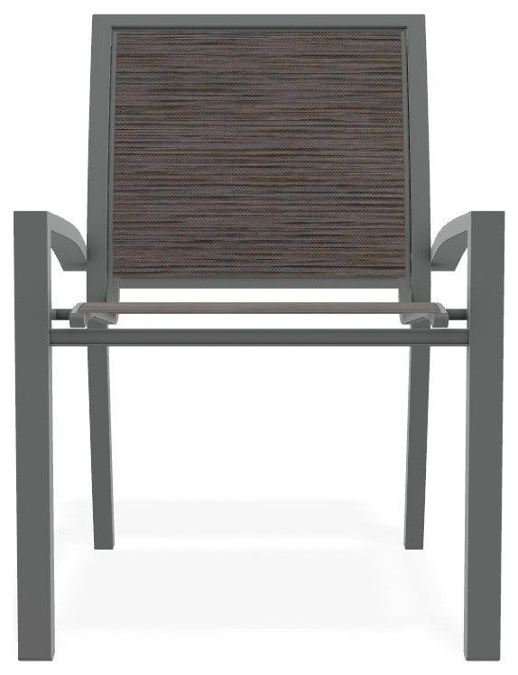Kendall Sling Stackable Outdoor Dining Chair, James/Graphite