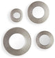 SEI Furniture 4 Piece Sphere Wall Mirror Set in Hammered Silver