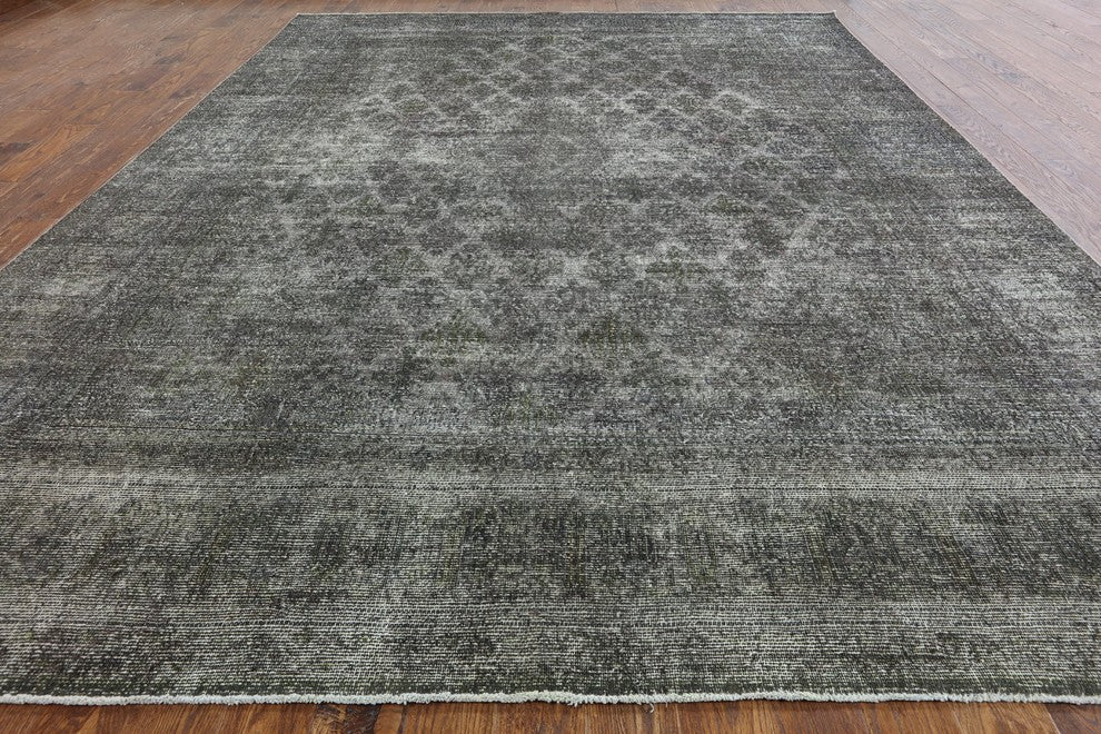 10'x13 Oriental Overdyed Hand Knotted Area Rug, W2049