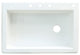 33-in x 22-in Drop-in Radius Granite Kitchen Sink