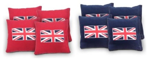 British Flag Cornhole Bags Set of 8