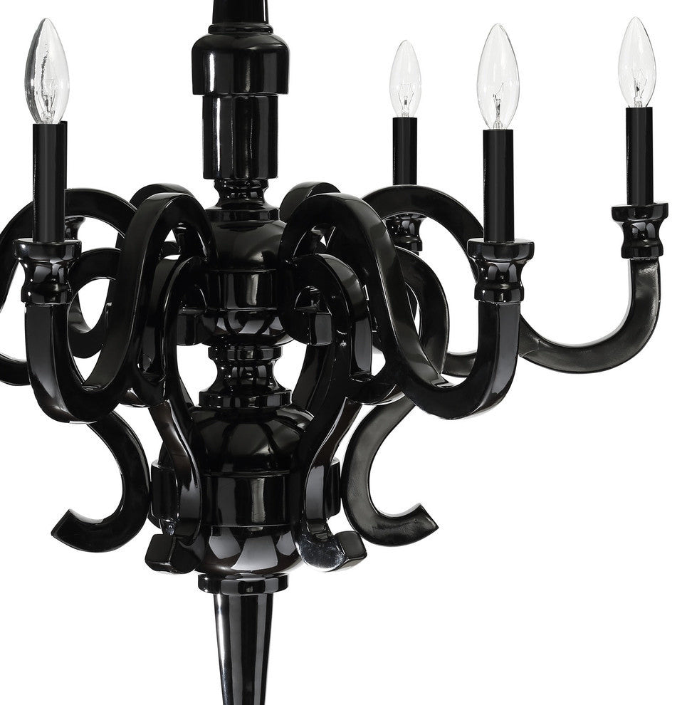 Modern Contemporary Living Dining Room Ceiling Light Chandelier, Black