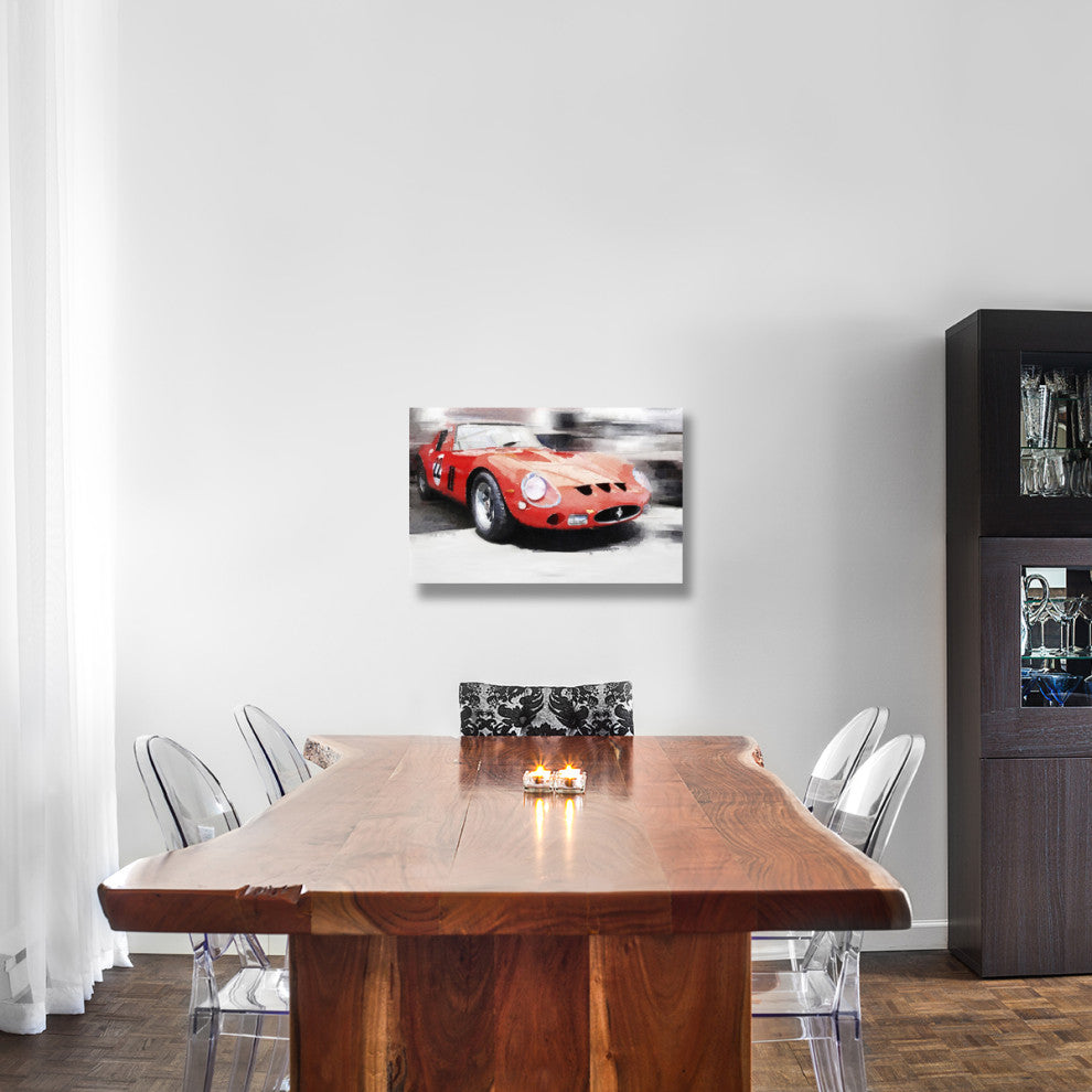 "1962 Ferrari 250 GTO Watercolor" Fine Art Print