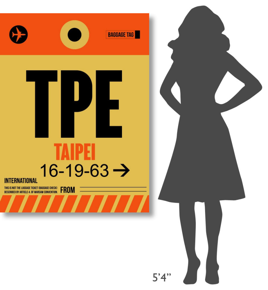 "TPE Taipei Luggage Tag 2" Fine Art Print