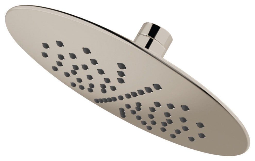 Showerscape Single Setting 7" ABS Rain Shower Head, Brushed Nickel