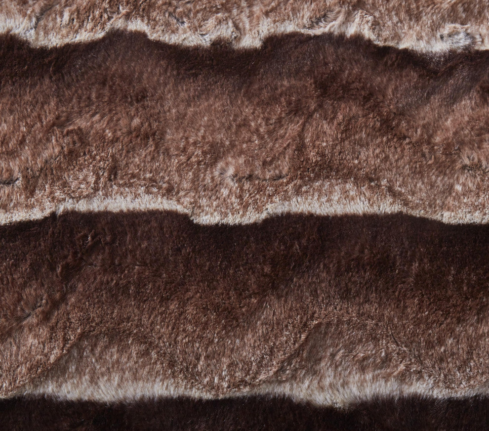 Tache Golden Faux Fur Sherpa Throw Blanket, 63"x87"
