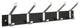 Decorative Hooks For The Home, Black Wood/Satin Aluminum
