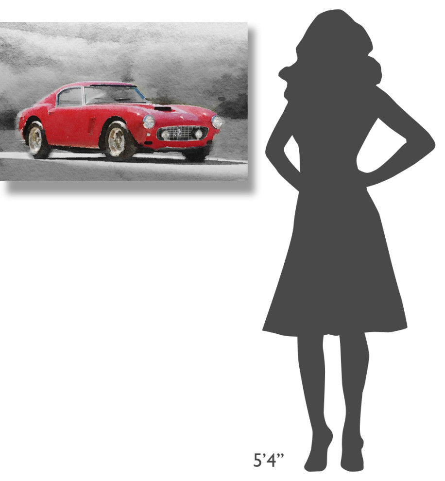 "1960 Ferrari 250 GT SWB Watercolor" Fine Art Print