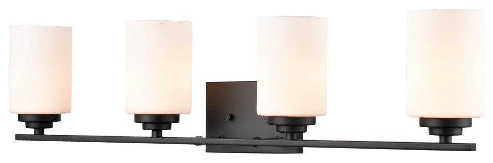 Millennium Lighting Durham Bathroom Vanity Light, Matte Black