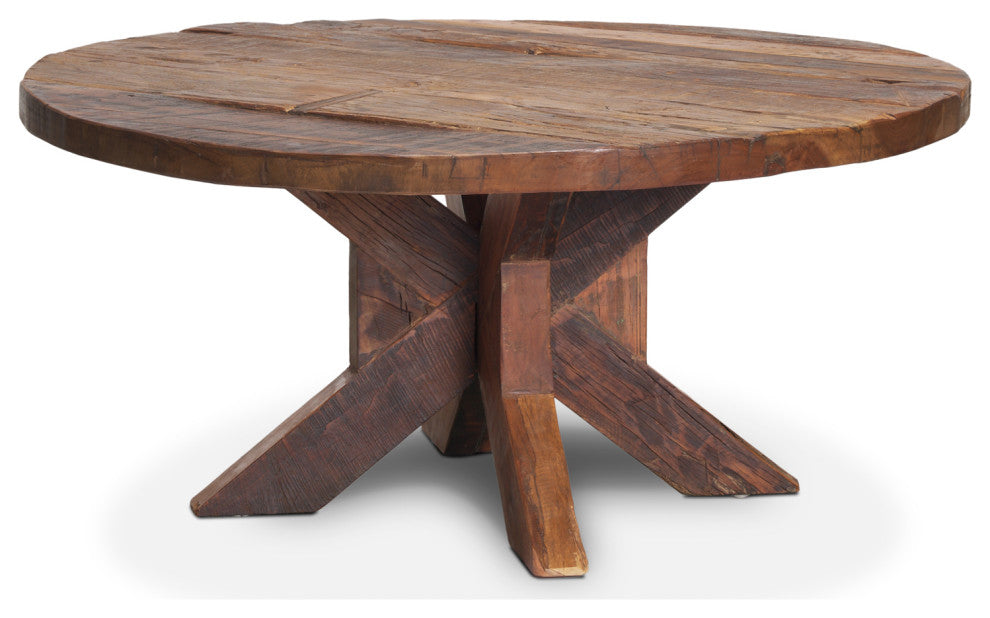 Heidi Reclaimed Brown Wooden Coffee Table