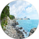 Pathway Along The Coast Of Dogbane, Landscape Disc Metal Wall Art, 36"