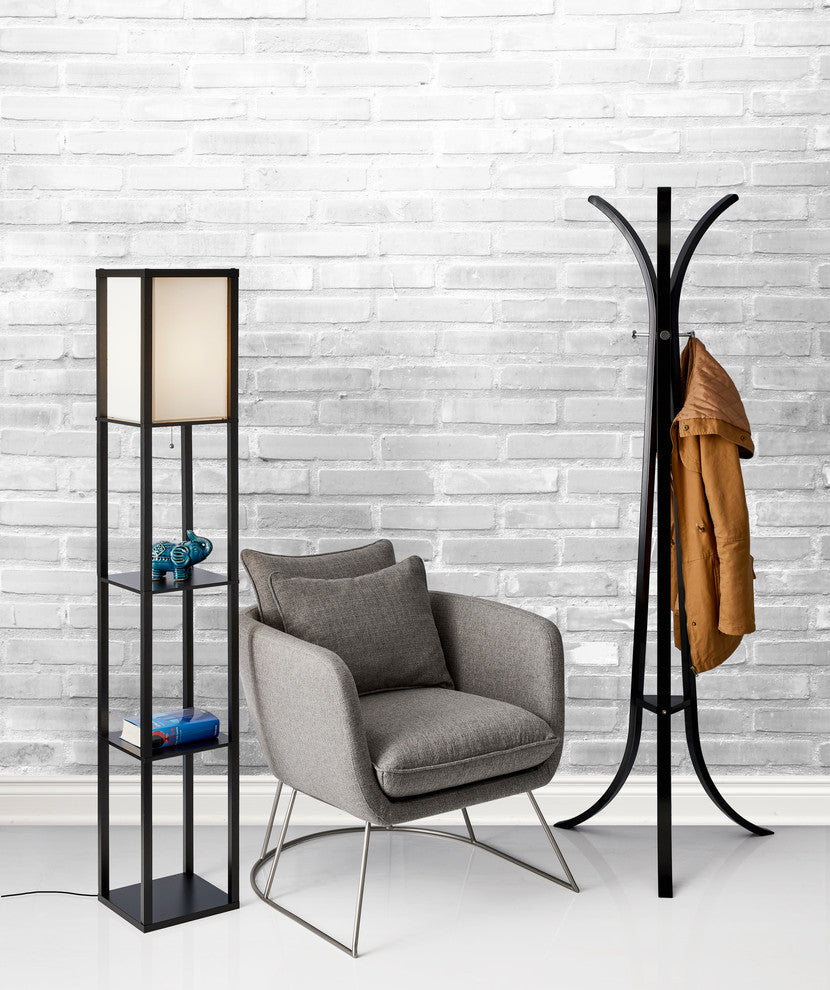 Wright Tall Floor Lamp, Black