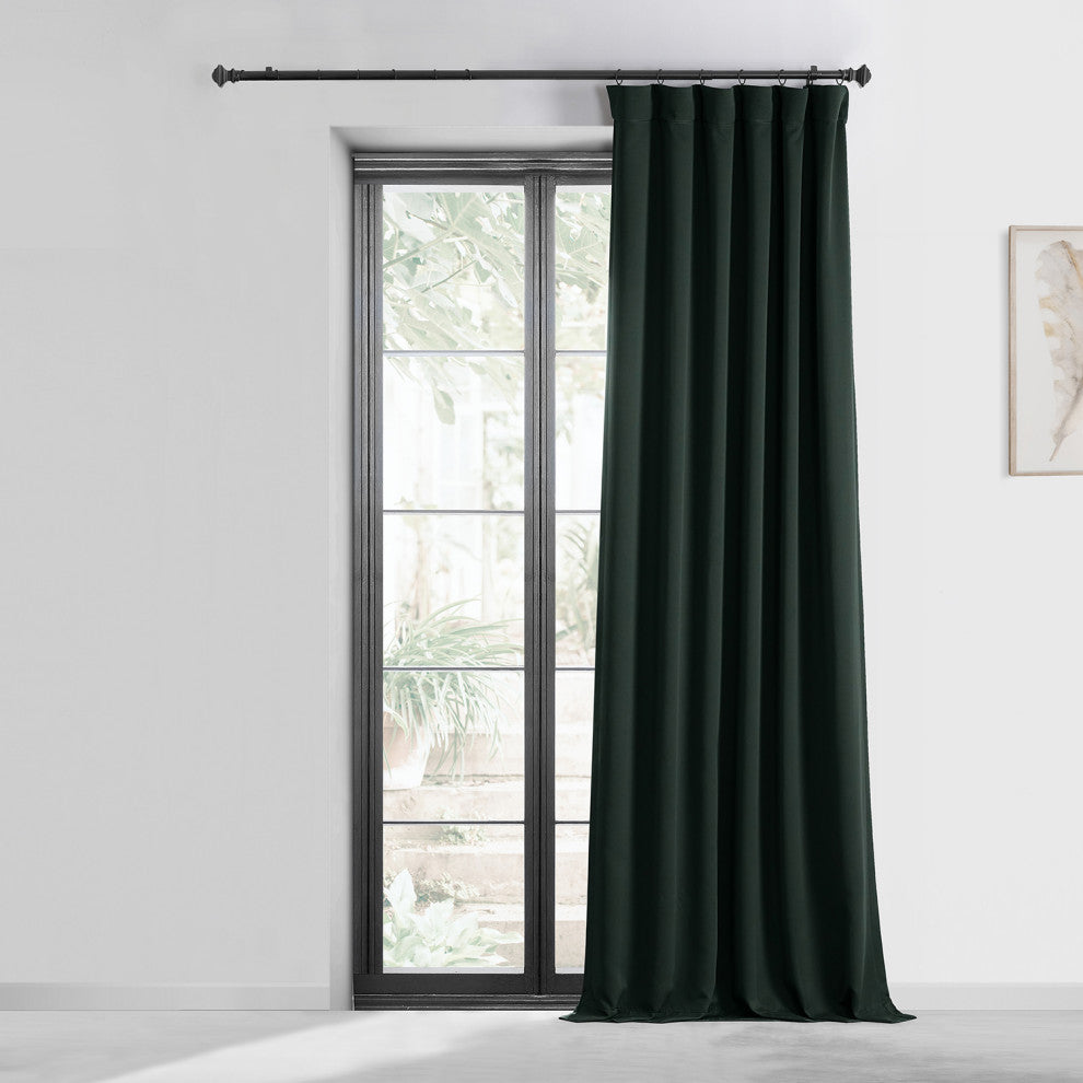 Dark Mallard Room Darkening Curtain, Set of 2, 50"x84"