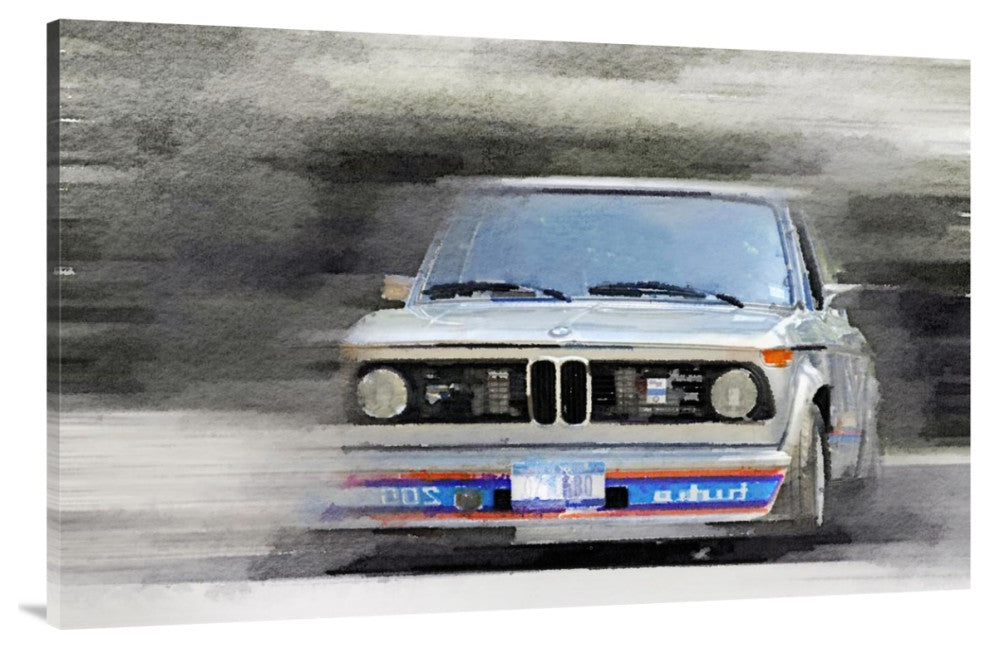 "1974 BMW 2002 Turbo Watercolor" Fine Art Print
