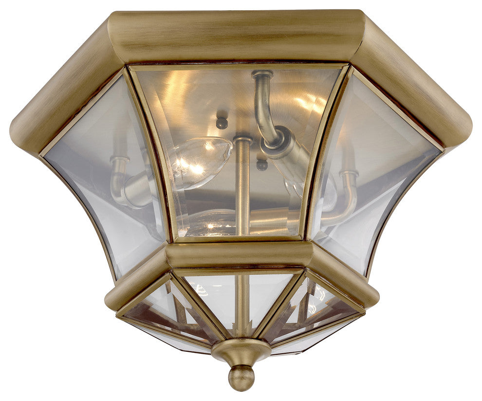 Monterey and Georgetown Ceiling Mount, Antique Brass