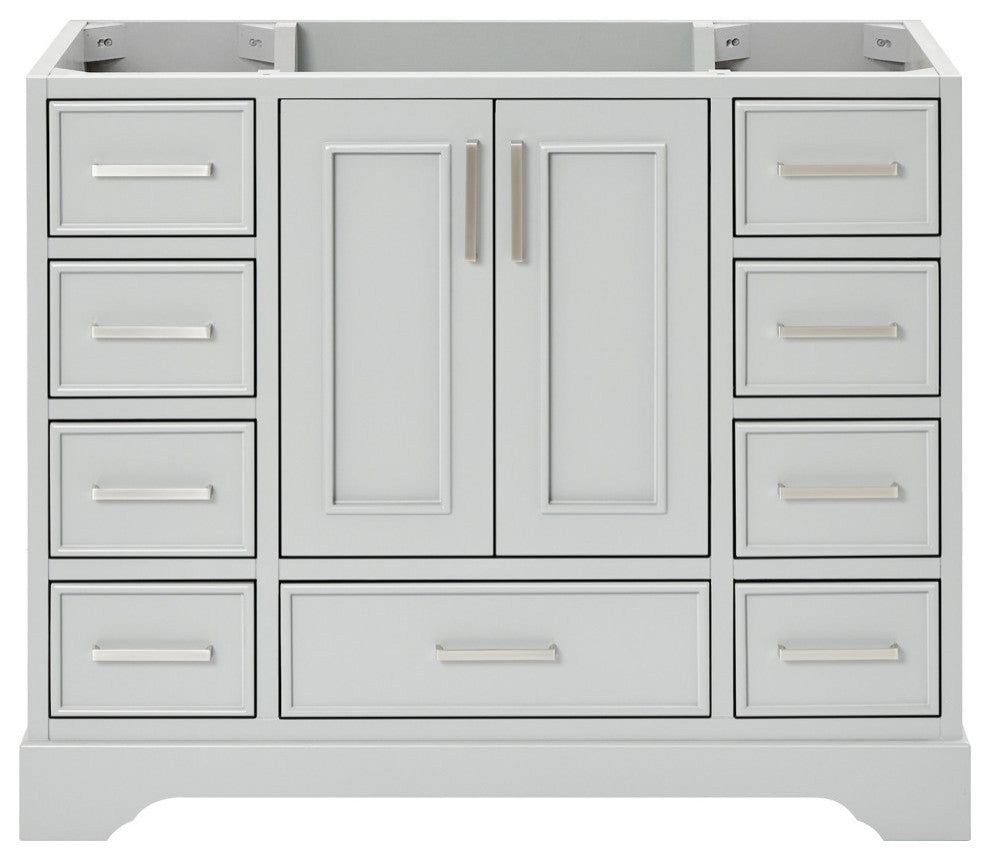 Ariel Stafford 42" Single Sink Bathroom Vanity Base, Gray