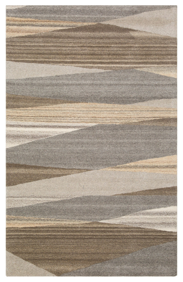 Surya Forum FM-7203 Modern Area Rug, Dark Brown, 8' x 11' Rectangle
