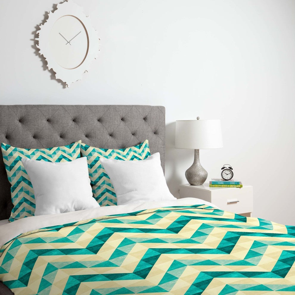 Deny Designs Jacqueline Maldonado Chevron Facet 4 Duvet Cover - Lightweight