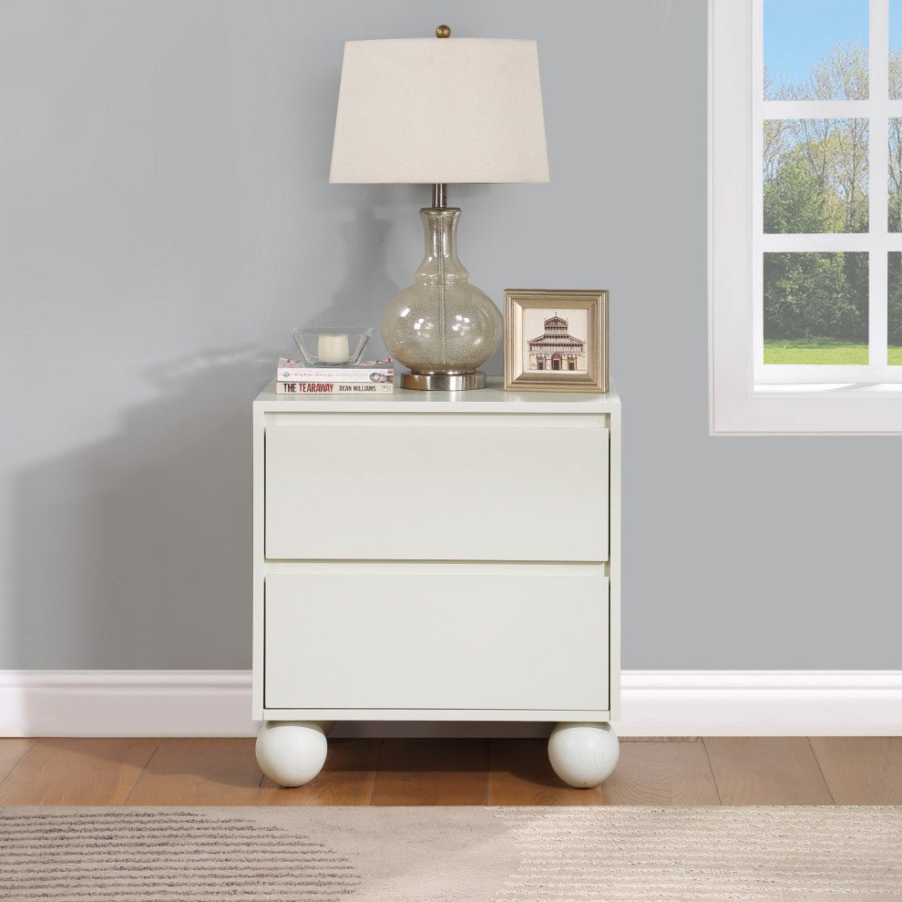 Kent Bedroom Set, Cream, Nightstand