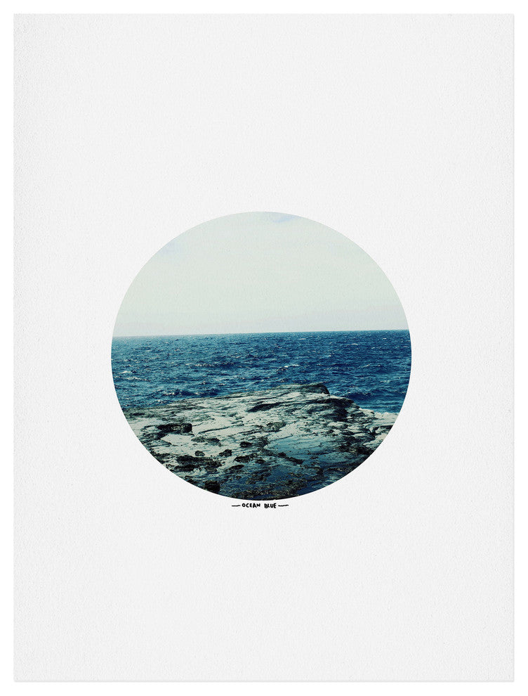 Deny Designs Leah Flores Ocean Blue Art Print