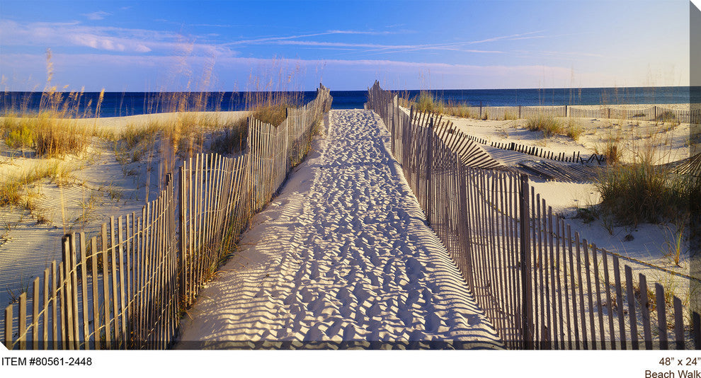 Beach Walk Outdoor Art, 48x24