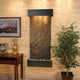 Inspiration Falls Water Fountain, Multi-Color Slate, Blackened Copper, Square