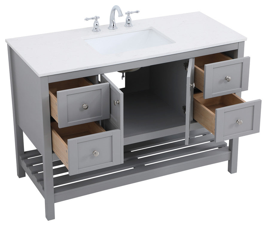 Tucker Grey 48" Single Sink Bathroom Vanity