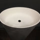ADM Oval Freestanding Pedestal Sink, Grey/White, 24", Glossy Gray/White