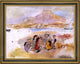 Jules Pascin At La Goulette - 18" x 24" Framed Premium Canvas Print