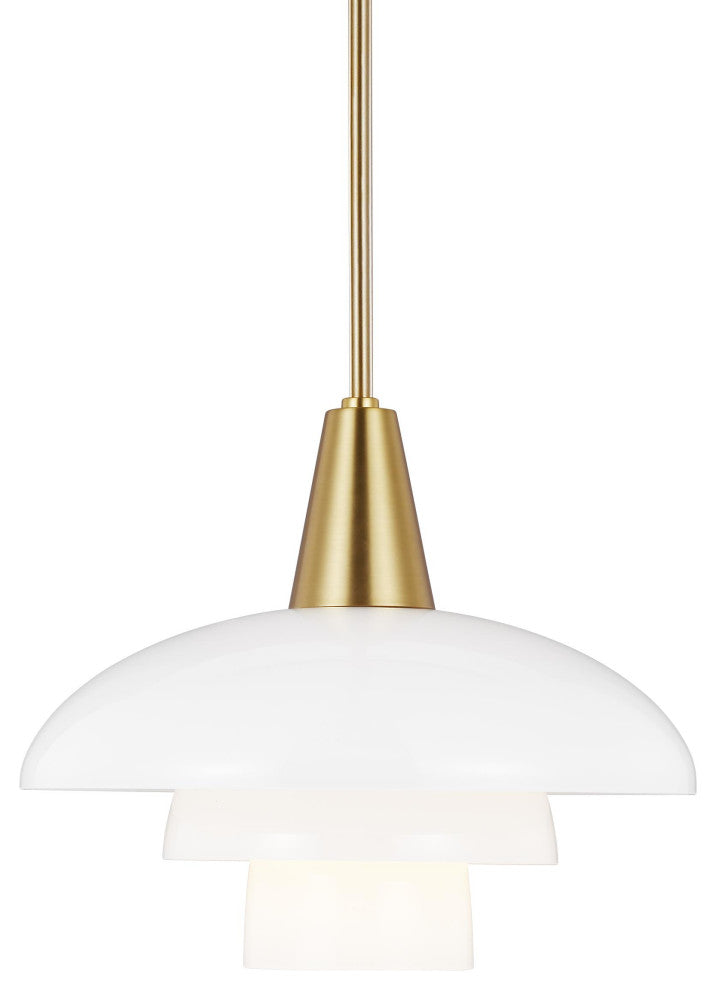 Rossie Pendant, Burnished Brass