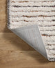 Loloi Levitt Shag Ivory / Multi 18" x 18" Sample Rug
