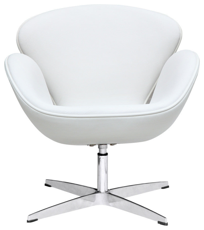 Modern Classics Swan Chair Leather, White