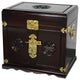 Rosewood Jewelry Cabinet With 5 Drawers, Dark Rosewood
