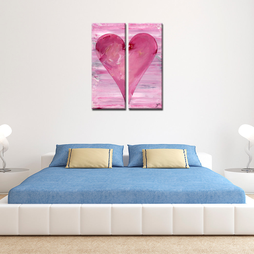 Heartwork "Jessica" 2-Piece Canvas Art Set, 30"x12"