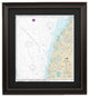 Framed Nautical Chart; Chesapeake Bay, Wolf Trap to Pungoteague Creek