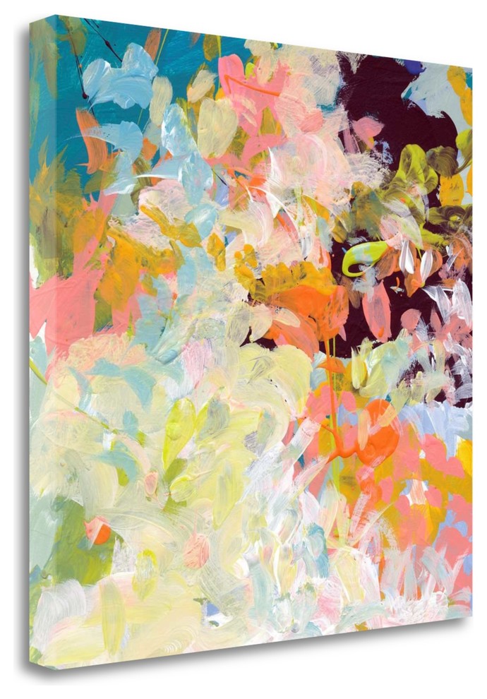 "Lunar Freefall 1" By Jan Weiss, Giclee Print on Gallery Wrap Canvas
