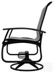 Belle Isle Sling Outdoor Swivel Rocker, Deacon/Black