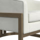 Neve Accent Chair - Ivory /Brushed Gold