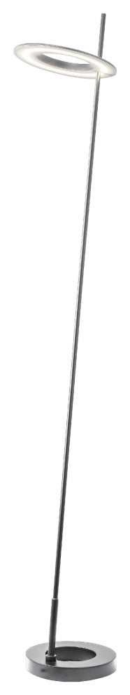 Finley Floor Lamp, 20W, Satin Chrome