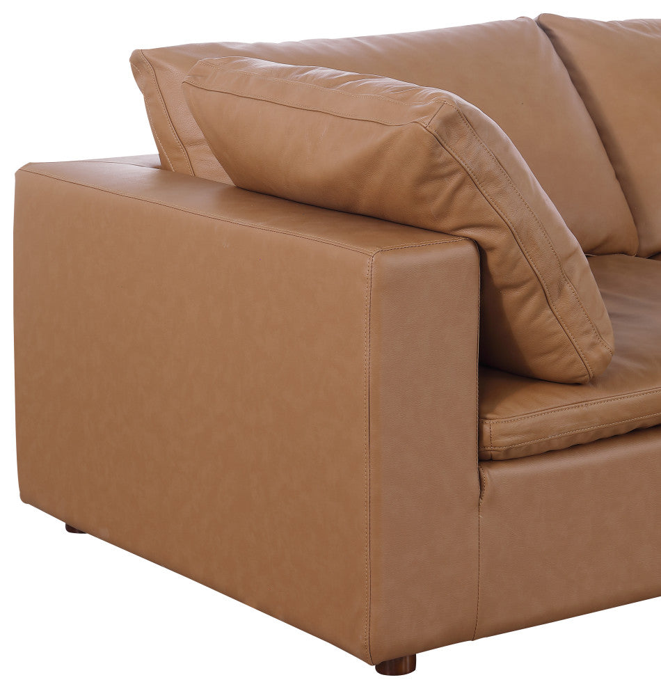 Dante  Modular Sofa and Loveseat, Upholstered in Top Grain Italian Leather