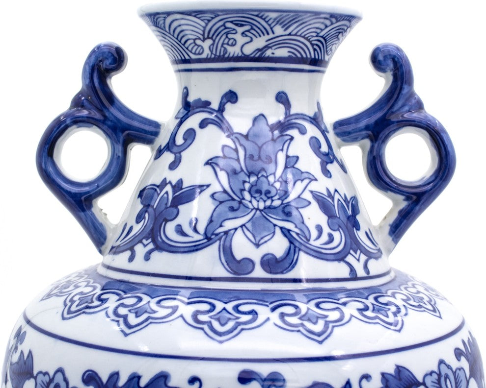 Claybarn Blue Garden Handled Vase